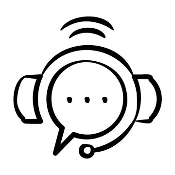Live Chat Icon - Handdrawn
