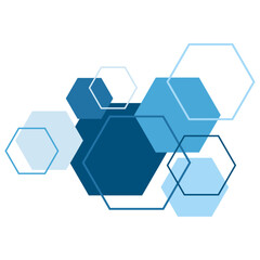 Abstract Geometric Hexagon Decoration © Gilang