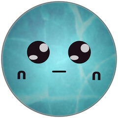 ガラス玉のキャラクターデザインパーツ