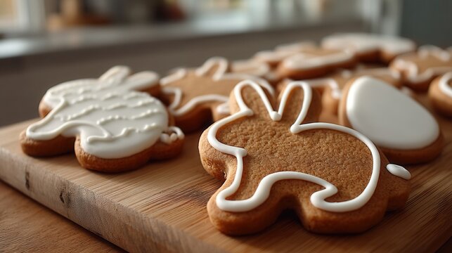 Easter cookie bunny cookie iced cookie sugar cookie gingerbread cookie holiday dessert festive pastry rabbit shape egg cookie homemade baking Cute easter cookie bunny cookie iced cookie sugar