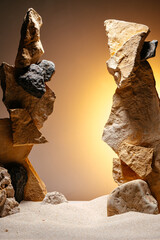 Fototapeta premium light passing through the rocks