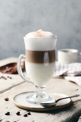 Layered Latte Macchiato in Natural Light