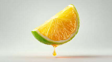 Freshly squeezed lime juice dripping