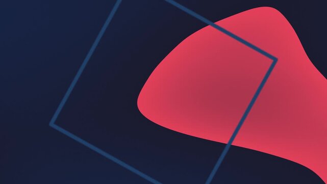 Abstract Shapes Moving in Dim Blue Light