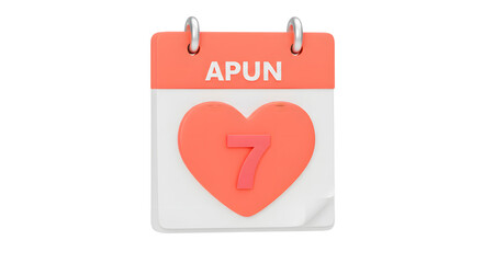 Apun calendar seven heart