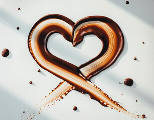 Chocolate Heart Splash &ndash; Romantic Valentine Cocoa Art
