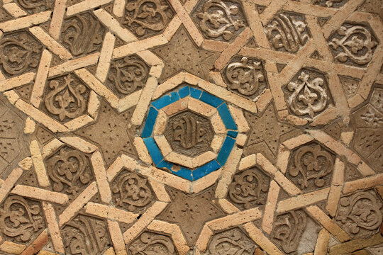 The Mausoleum of Mumine Hatun was built in 1186. Its brick and tile decorations are remarkable. Nakhchivan, Azerbaijan.