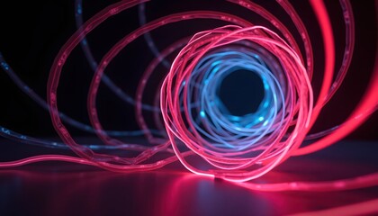 Dramatic Abstract Motion With Ultra Smooth Light Flow