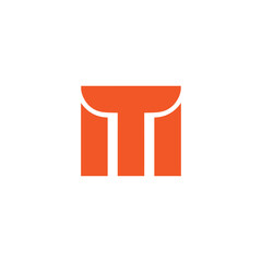 Logo Letter TM Simple Minimalist