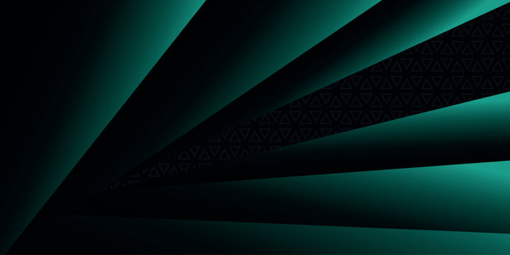 Abstract background with neon green geometric shapes design glowing in the shadows. Modern premium gradient square pattern. Minimalist and futuristic vector concept. EPS. 2