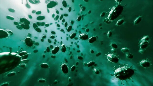 8K Cinematic Swarm of Flying Alien Parasites Casting Chaotic shadows 2026