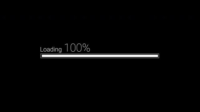 Loading bar smooth loop progress animation