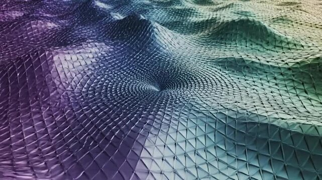 Abstract, textured surface with diamond grid and gradient colors
