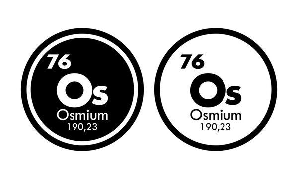 osmium icon set. vector template illustration  for web design