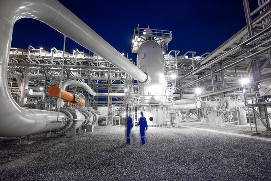 Compressor located in LNG facility