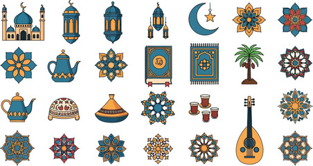 Vibrant Islamic patterns and symbols for Ramadan 2 (52) celebrations worldwide © SiyamolHasan