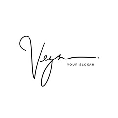 Vega name signature logo vector design