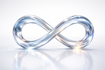 Naklejka premium Glass Infinity Symbol