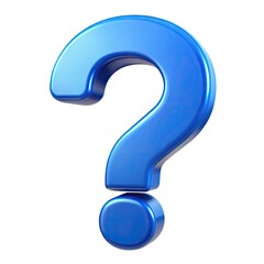 blue question mark