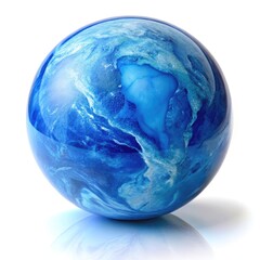 blue glass sphere