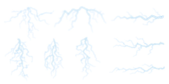 PNG blue lightning effect, transparent background Here is a blue electric lightning arc image in PNG format designed for overlays, showcasing a transparent background
