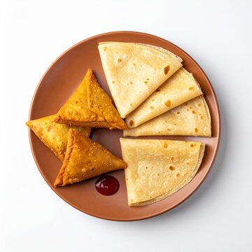 Parotta and Samosa Combo Plate
