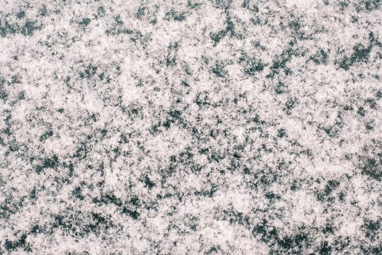Close-Up Texture of Fresh Snow Crystals
