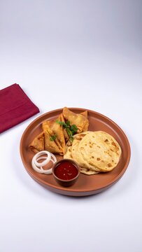 Parotta and Samosa Combo Plate