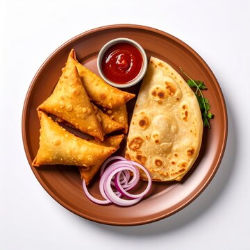 Parotta and Samosa Combo Plate