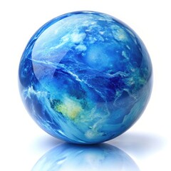 blue glass sphere