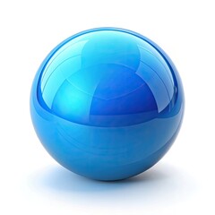 blue glass ball