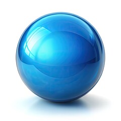 blue glass ball