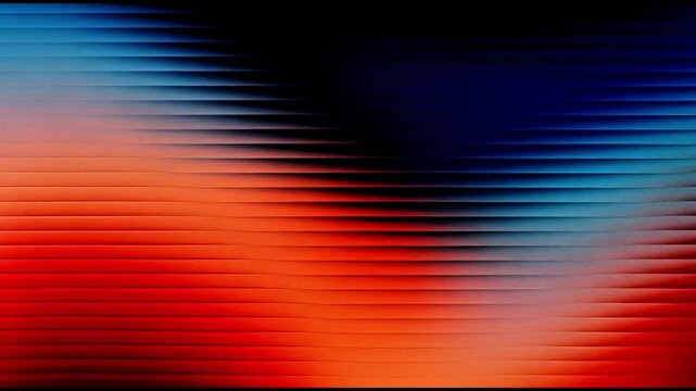 Abstract 3D render background animation with ribbed glass effect, 4K seamless looped video of modern glass, dynamic motion, vibrant colors, futuristic design, geometric shapes