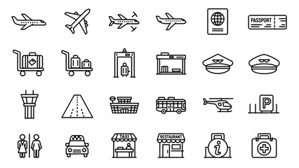 Collection of Travel and Tourism Icons.