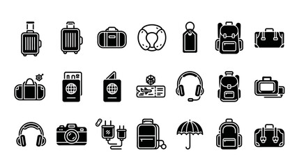 Collection of Travel and Tourism Icons.