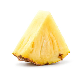 Pineapple slice isolated on wgite.