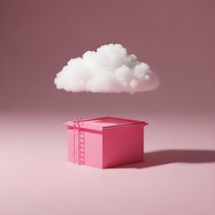 A romantic gift in a jar with a red heart and ribbon