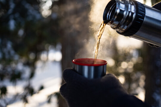 cup of tea in winter