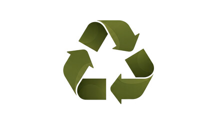 Obraz premium Green recycling symbol symbolizing environmental protection and sustainability