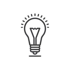 Obraz premium Light bulb vector illustration