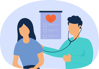 Medical Check Up Illustration