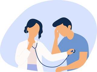 Medical Check Up Illustration