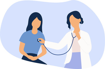 Medical Check Up Illustration