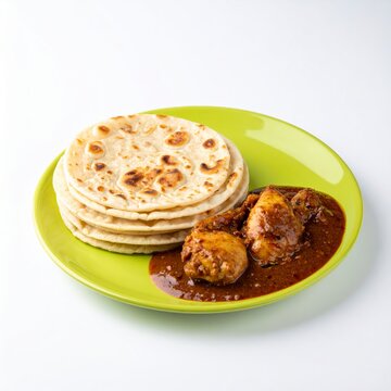 South Indian Parotta and Chicken Curry