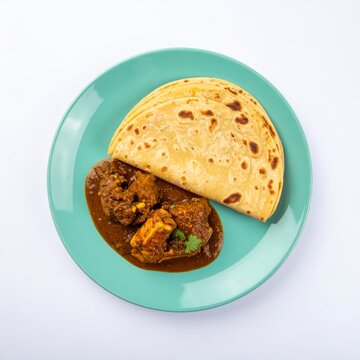 South Indian Parotta and Chicken Curry