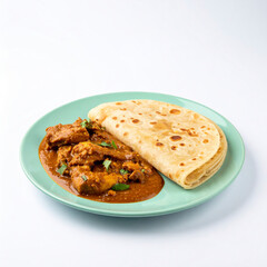 South Indian Parotta and Chicken Curry