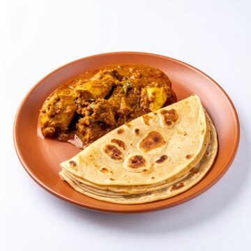 South Indian Parotta and Chicken Curry