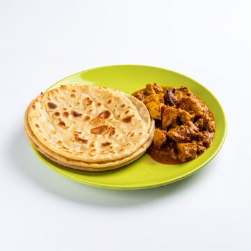 South Indian Parotta and Chicken Curry