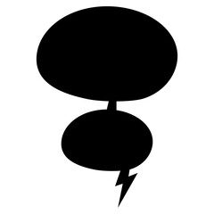 Speech Bubble, Talk Bubble. Cloud Speech Bubbles 