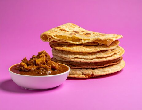 South Indian Parotta and Chicken Curry